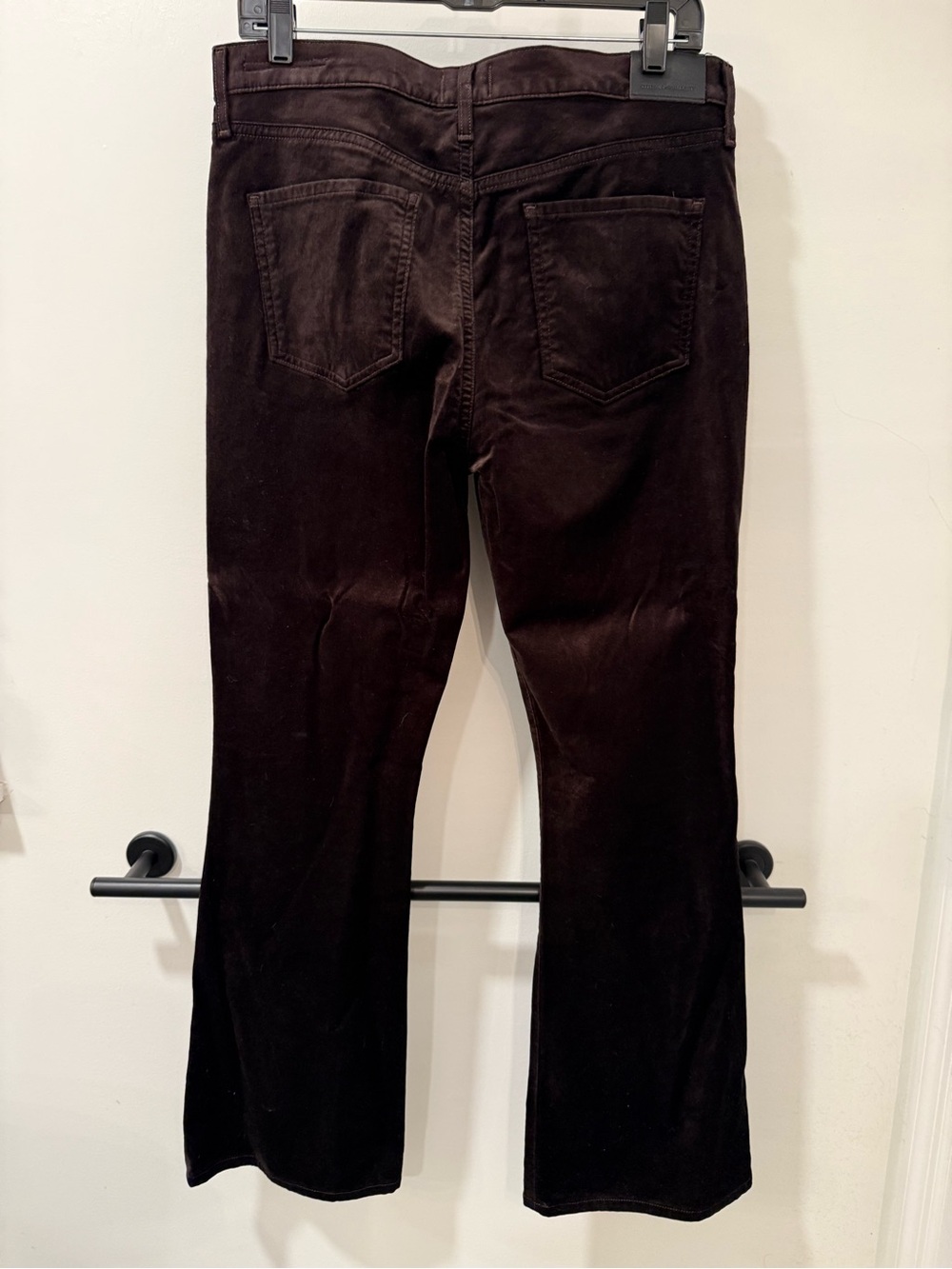 Citizens chocolate brown velvet Lilah boot cut Women's Jeans size 30.